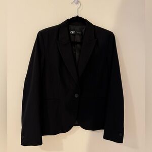 Zara Black Elegant Blouse Top